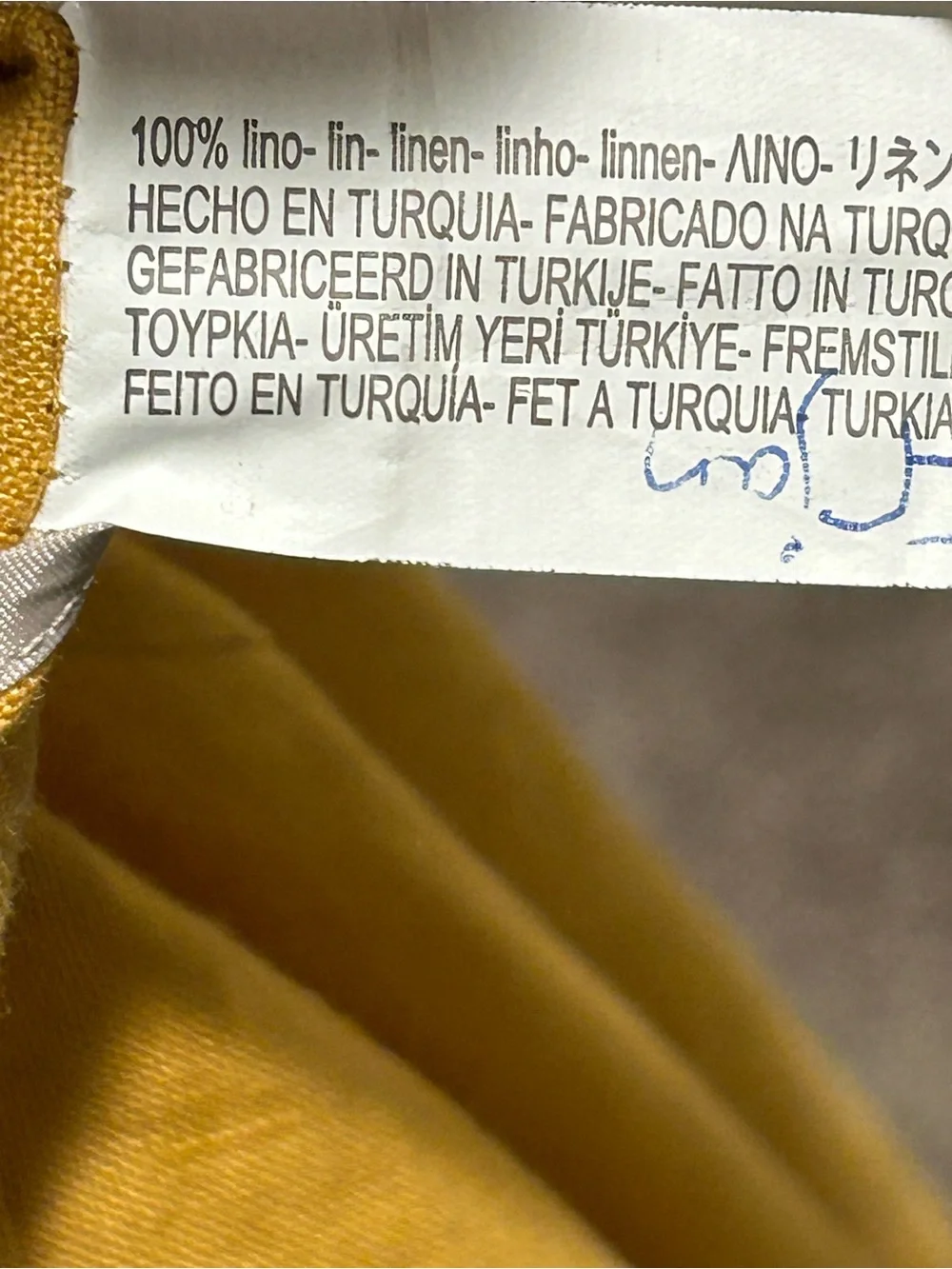 Zara 100% Linen Yellow Pleated Culottes Wide Leg , Small